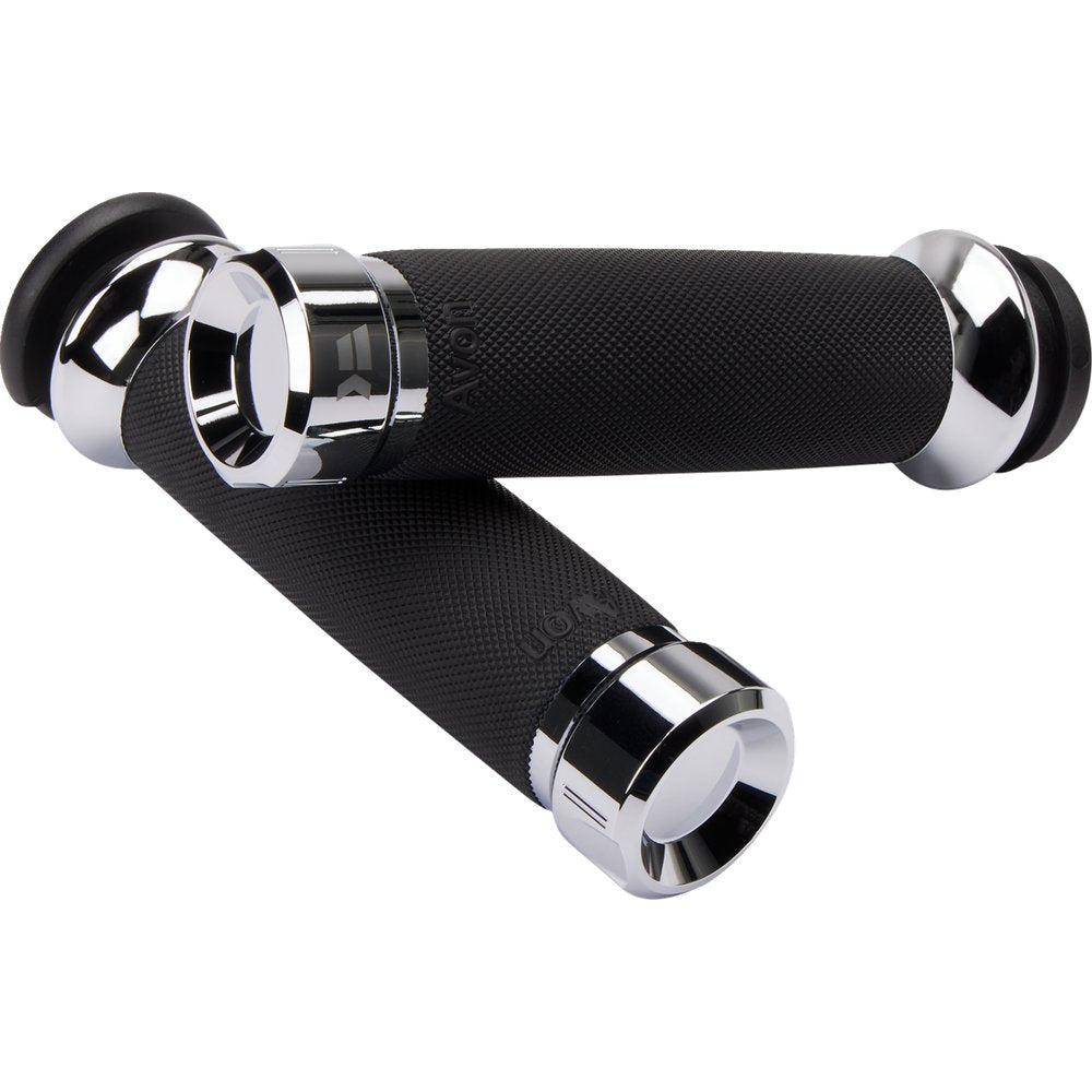 KHROME WERKS Klassic Grips - Custom Contour - TBW - Chrome 500185