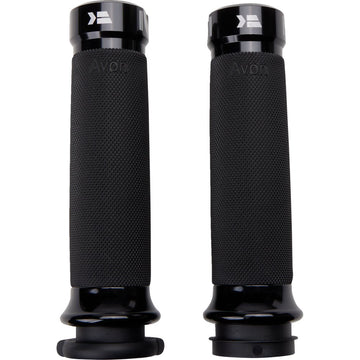 KHROME WERKS Klassic Grips - Custom Contour - TBW - Black 500180