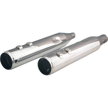 KHROME WERKS 4-1/2" HP-Plus? Slip-On Mufflers with Race Tip - Chrome - M8  202935