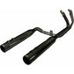 KHROME WERKS 2-into-2 Dominator Exhaust System with 4-1/2" Mufflers - Eclipse? with Race Tip - Twin Cam 201150