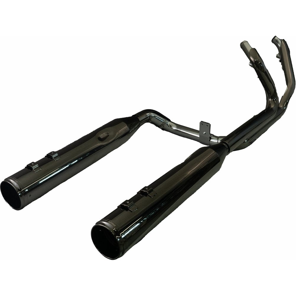 KHROME WERKS 2-into-2 Dominator Exhaust System with 4-1/2" Mufflers - Eclipse? with Race Tip - Twin Cam 201150