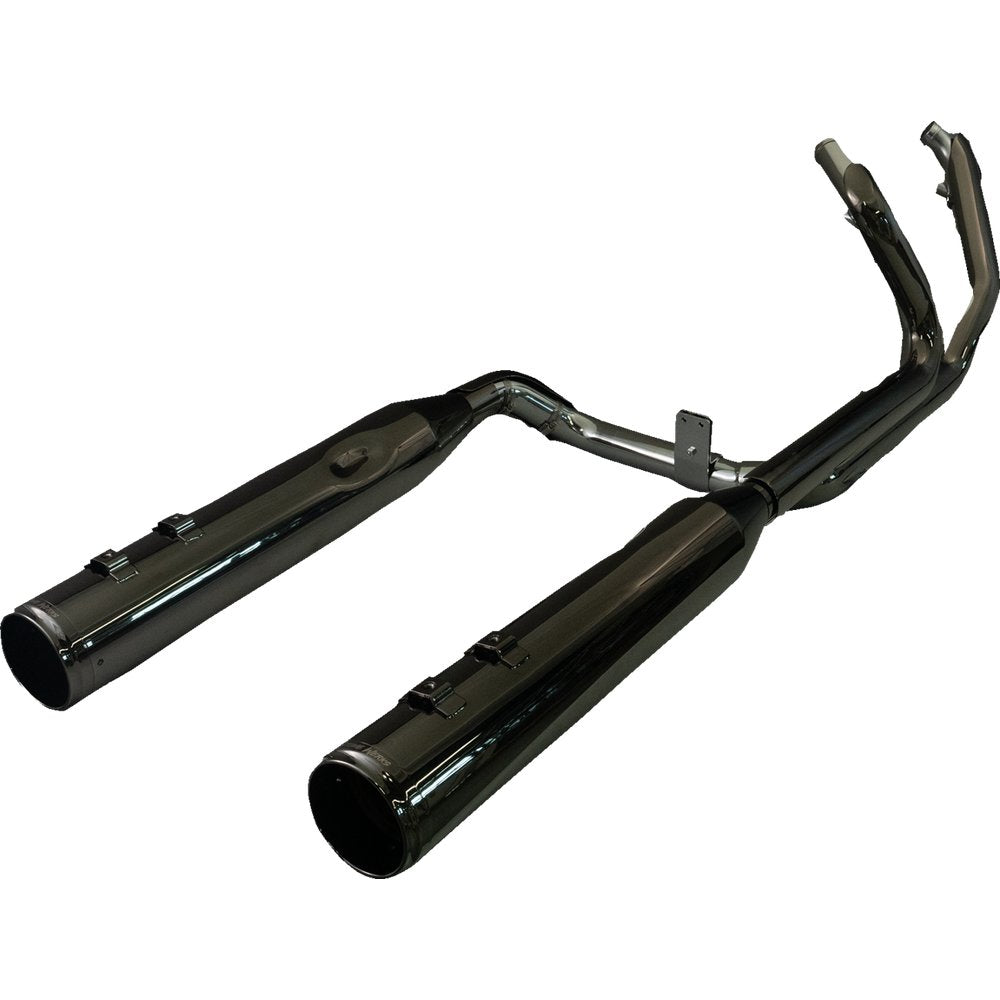 KHROME WERKS 2-into-2 Dominator Exhaust System with 4-1/2" Mufflers - Eclipse? with Race Tip - M8  201130