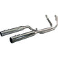 KHROME WERKS 2-into-2 Dominator Exhaust System with 4-1/2" Mufflers - Chrome with Race Tip - M8  200120