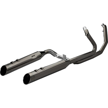 KHROME WERKS 2-into-2 Dominator Exhaust System with 4-1/2" Mufflers - Eclipse? with Edge Tip - M8  201525