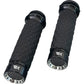 KHROME WERKS Turbine Grips - Custom Contour - Diamond - Black 500330