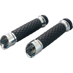 KHROME WERKS Edge Grips - Custom Contour - Diamond - Chrome 500315