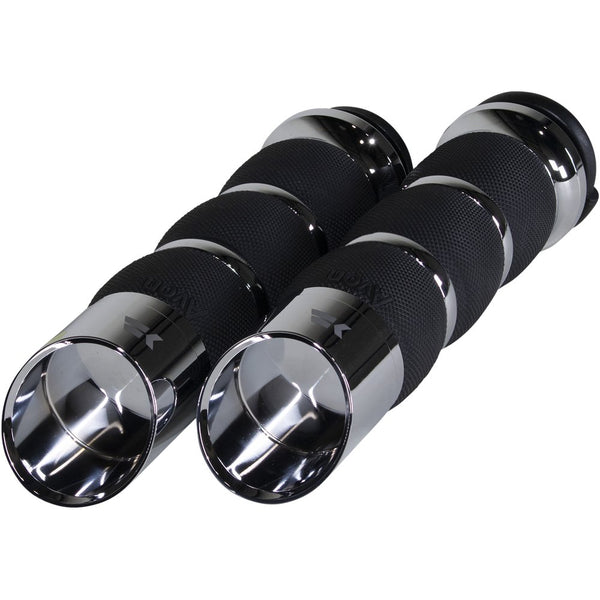 KHROME WERKS Edge Grips - Air Cushion - TBW - Chrome 500170