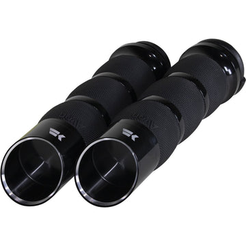 KHROME WERKS Edge Grips - Air Cushion - TBW - Black 500150