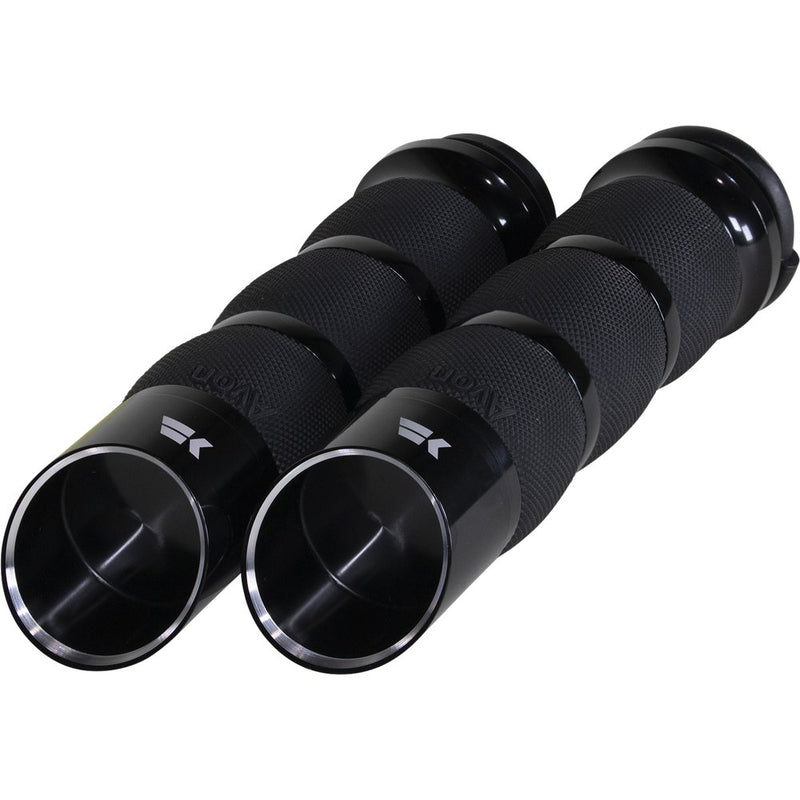 KHROME WERKS Edge Grips - Air Cushion - TBW - Black 500150