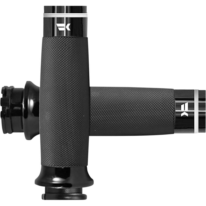 KHROME WERKS Tracer Grips - Custom Contour - TBW - Black 500100