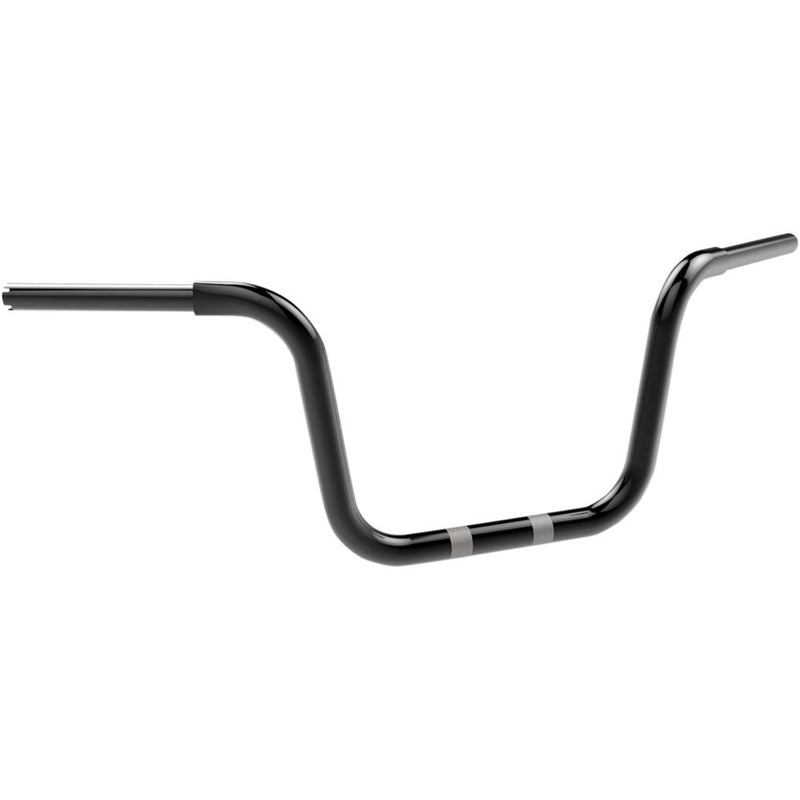 KHROME WERKS 1-1/4" Fat Center Bobber Ape Handlebar - 10" - Black 300450