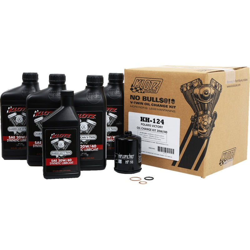 KLOTZ OIL Oil Change Kit - Victory - 20W/40 KH-124