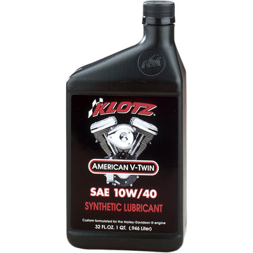 KLOTZ OIL V-Twin Synthetic Engine Oil - 10W-40 - 1 U.S. quart KH-1040