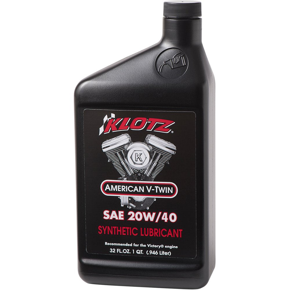 KLOTZ OIL V Twin Synthetic Oil - 20W-40 - 1 U.S. quart KV-2040