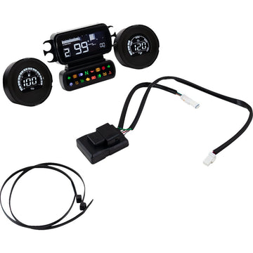 KOSO NORTH AMERICA Complete D2 Gauge Kit - Engine Temperature - Harley Davidson? - Baggers BA080050
