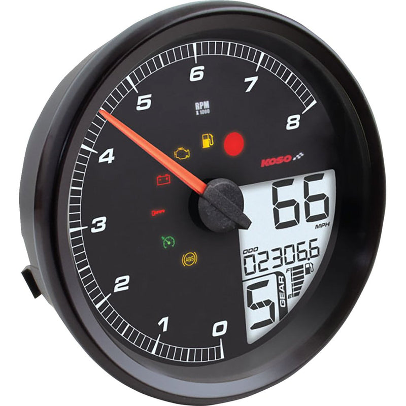 KOSO NORTH AMERICA HD-05 Multifunction Meter - Black BA072110
