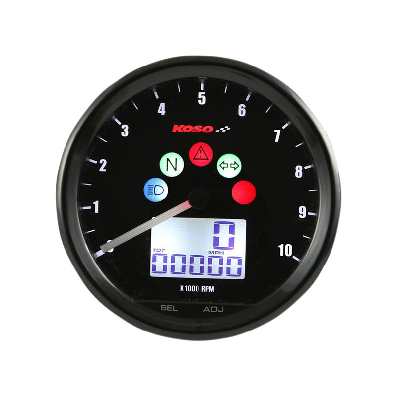 KOSO NORTH AMERICA Multifunction Meter - TNT D64 - Black BA058100