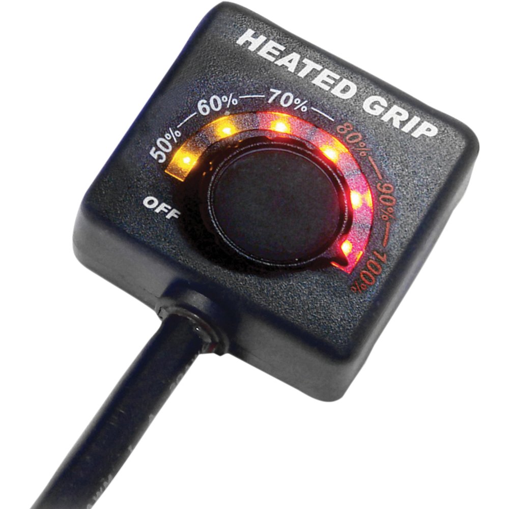 KOSO NORTH AMERICA Heated Grip Kit with LED Indicator - Motorcycle - 7/8" AM10700F