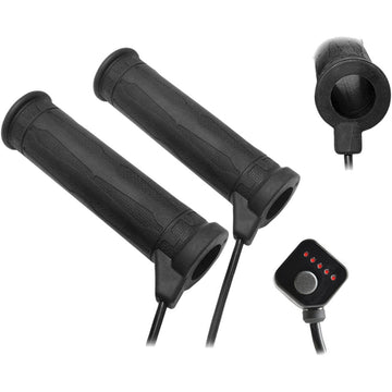 KOSO NORTH AMERICA 5 Level Thumb Throttle Heated Grips - 7/8" - Heated Thumb AM10712G