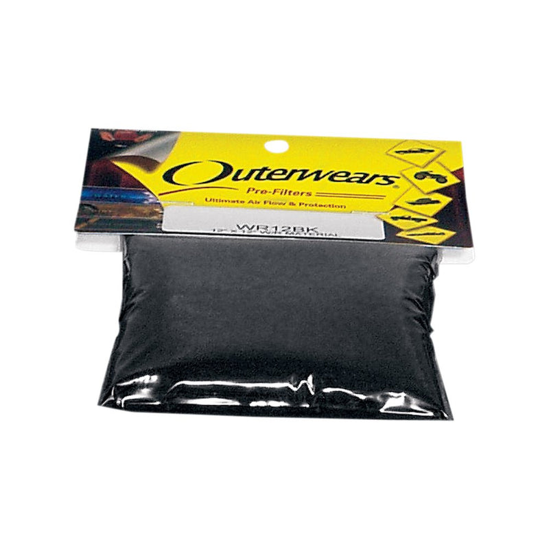 OUTERWEARS Pre-Filter Sheet - Black - 18x18 WR18BK