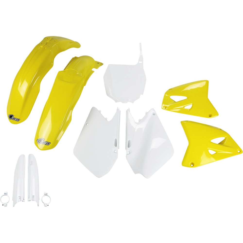 UFO Body Kit - '03-'05 OEM Yellow/White - RM 125/250 SUKIT402F@999