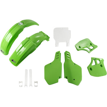 UFO Body Kit - '89/'90/'92 OEM Green/White - KX 250/500 KAKIT189F@999