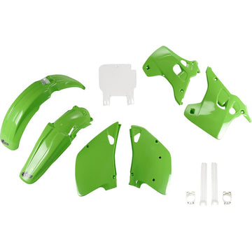 UFO Body Kit - OEM Green/White - KX 125/250 '92 KAKIT195F@999