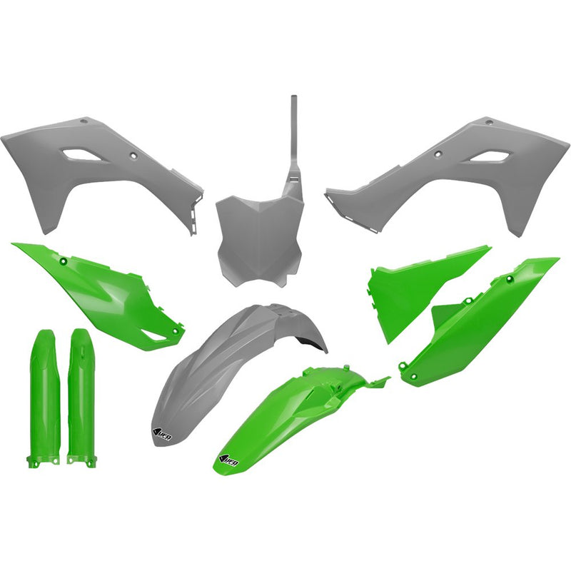 UFO Body Kit - Green/Gray - Kawasaki - KX 250/450 KAKIT231F@555