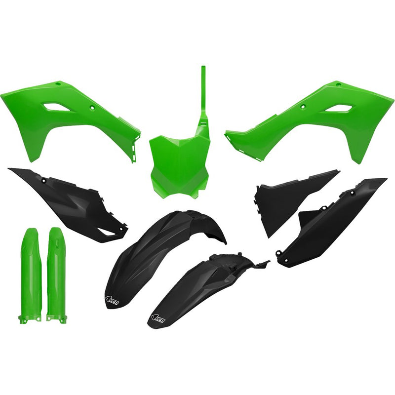 UFO Body Kit - Green/Black - Kawasaki - KX 250/450 KAKIT231F@333