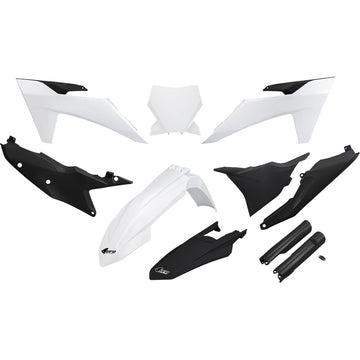 UFO Body Kit - White/Black - KTM - SX/SX-F '23-'24 KTKIT529F@222