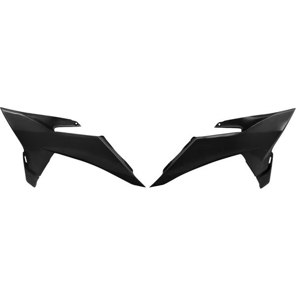 UFO Radiator Covers - Black - KTM KT05025#001