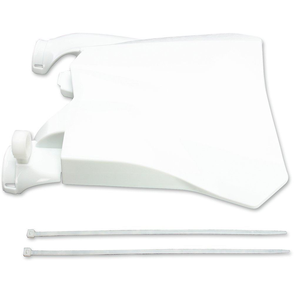 UFO Stadium Number Plate - White - Honda HO04679-041