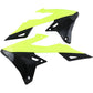 UFO Radiator Shrouds - Black/Fluorescent Yellow SU04941-DFLUU