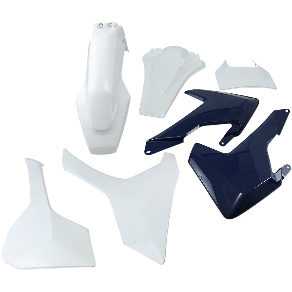 UFO Body Kit - OEM '17-'18 White/Blue - Husqvarna HUKIT621999