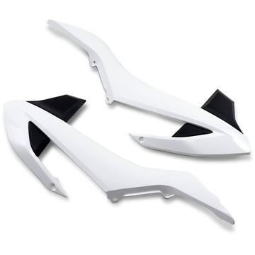 UFO Radiator Covers - OEM White/Black KT04073-999K