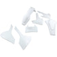 UFO Body Kit - OEM '19 White - Husqvarna '17-'19 HUKIT621999W