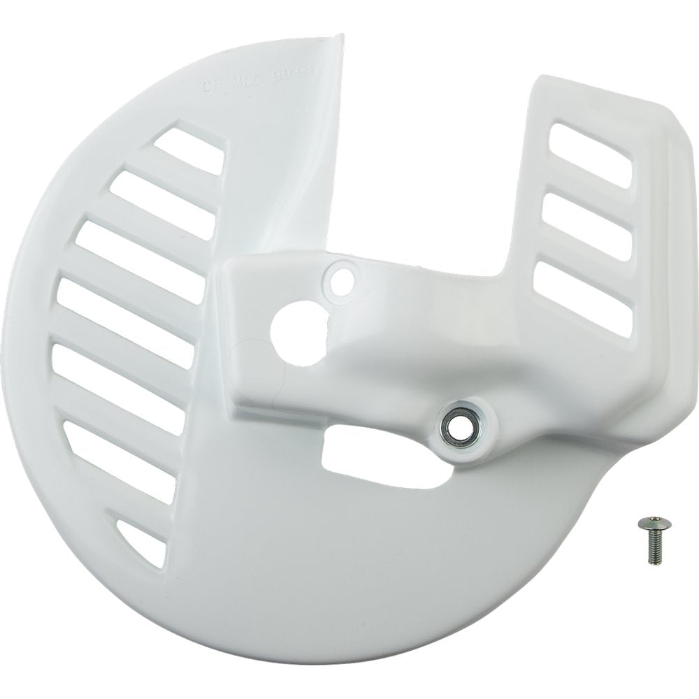 UFO Front Disc Cover - CR White - Honda - CR 125/250R/500R HO02661#041