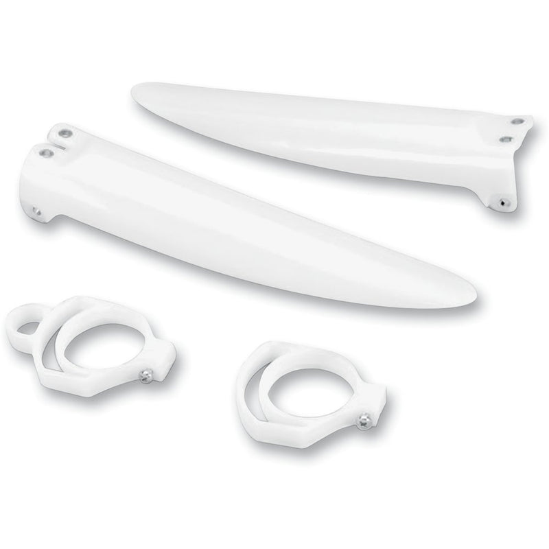 UFO Fork Tube Protectors - White - KX85/100 - '98-'13 KA03711280