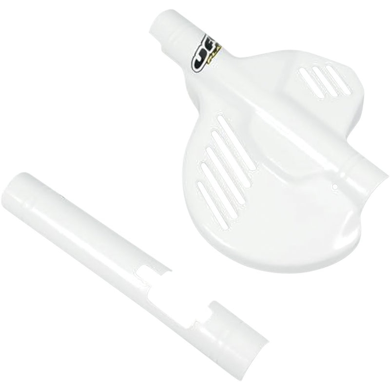 UFO Front Disc Cover - White - Honda - CR 125/250/500 R '85-'89 HO02605-041