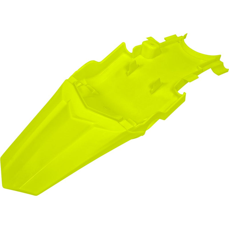 UFO MX Rear Fender - Fluorescent Yellow HO04699-DFLU
