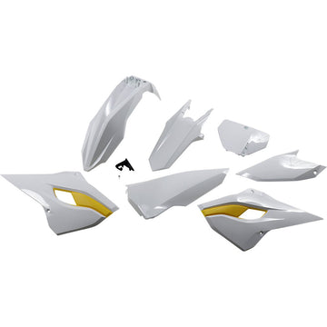 UFO Body Kit - '15 OEM White/Yellow - Husqvarna TC/FC HUKIT613-999W