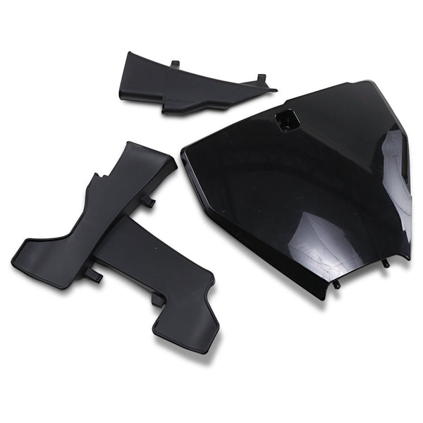 UFO Front Number Plate - With Extension - Black HU03395001