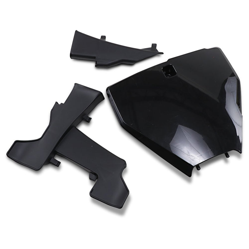 UFO Front Number Plate - With Extension - Black HU03395001