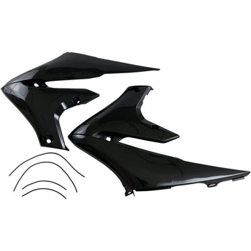 UFO Radiator Shrouds - Black YA04858-001