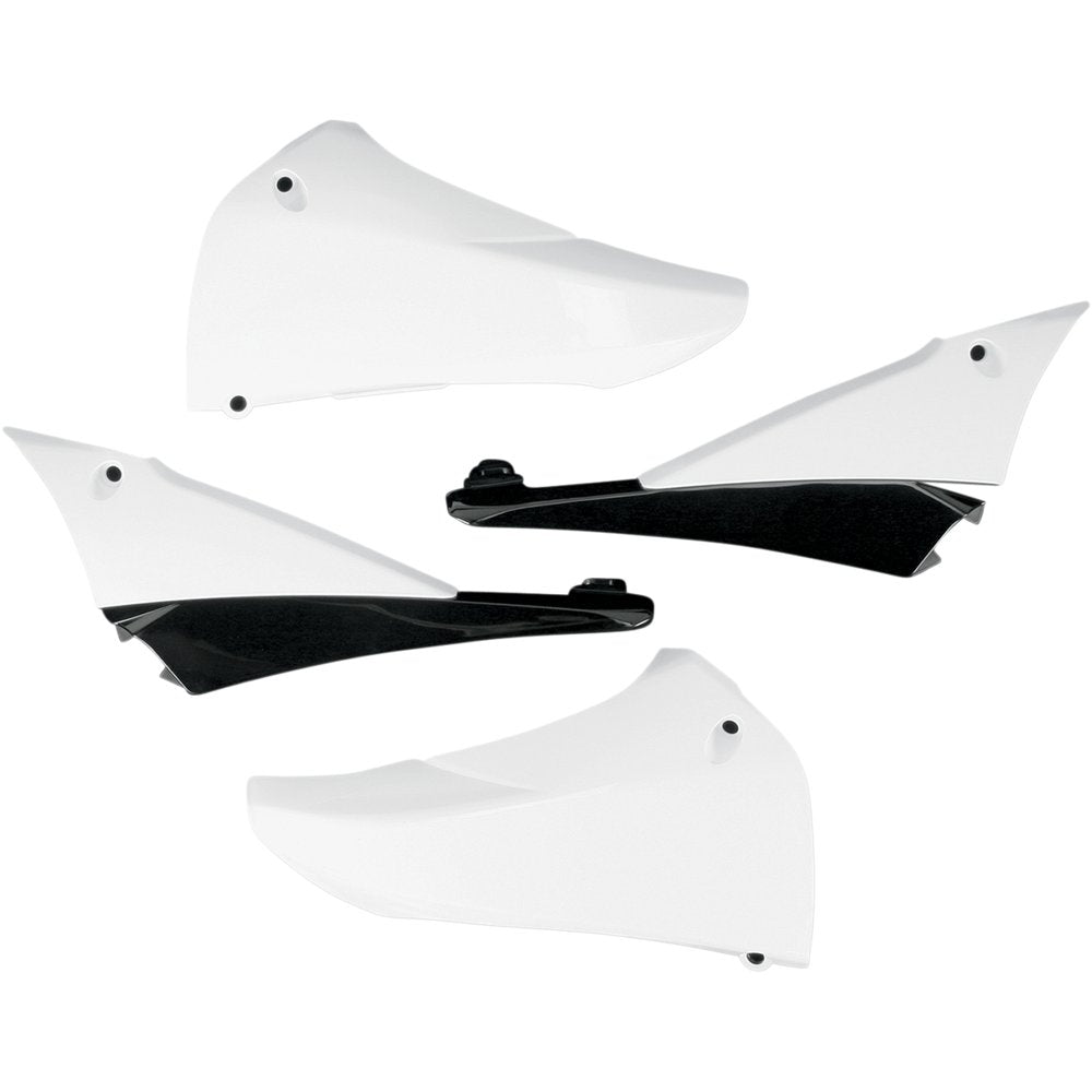 UFO Upper Radiator Shrouds - White/Black YA04823-046