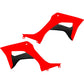 UFO Radiator Shrouds - OEM Red/Black HO05600-999