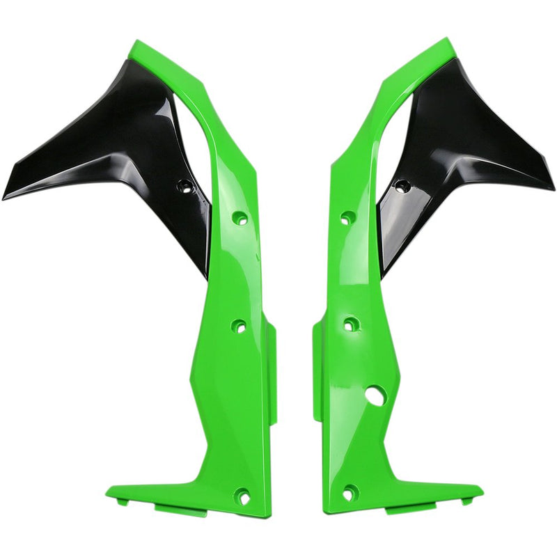 UFO Radiator Covers - OE Green/Black KA04747-999