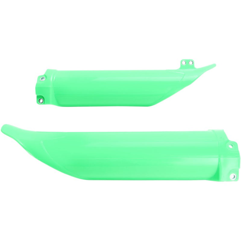 UFO Fork Tube Protectors - Flo Green - KXF250/450 KA04701-AFLU