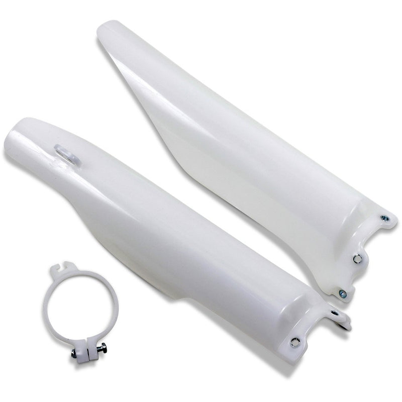 UFO Fork Tube Protectors - White - KX 125/250 - '04-'07 KA03760280