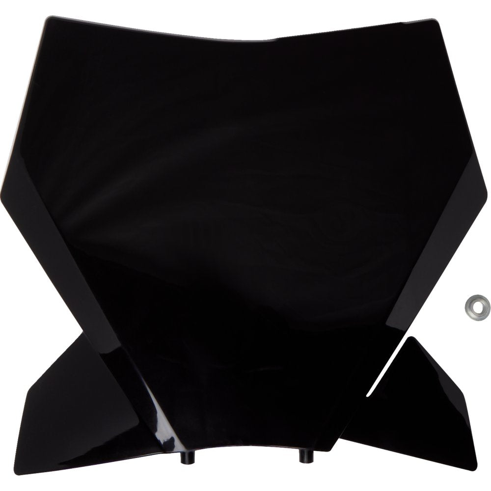 UFO Front Number Plate - Black - KTM KT05013#001